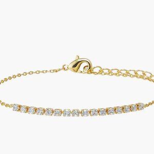 By Adina Eden Colored Four Prong Half Tennis Bracelet